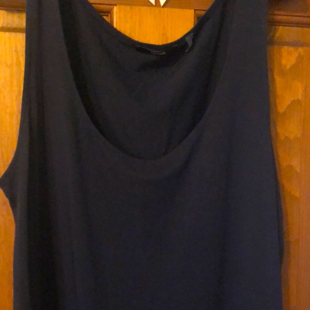 Tahari Navy Blue Tank Top